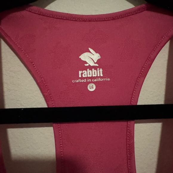 Pink Racerback Tank Top with Rounded Neckline - Picture 2 of 3